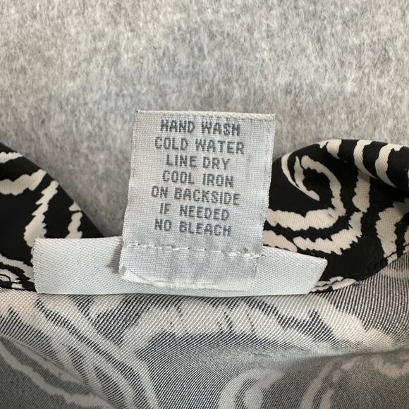 Dressbarn Jacket WMNS 14/16 Black White Geometric Dress Coat Collared Shacket - Picture 6 of 6